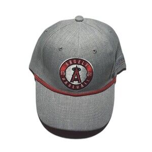 California Angels 1961 Baseball Snapback Hat Cap Gray Red Youtheory Turmeric LA